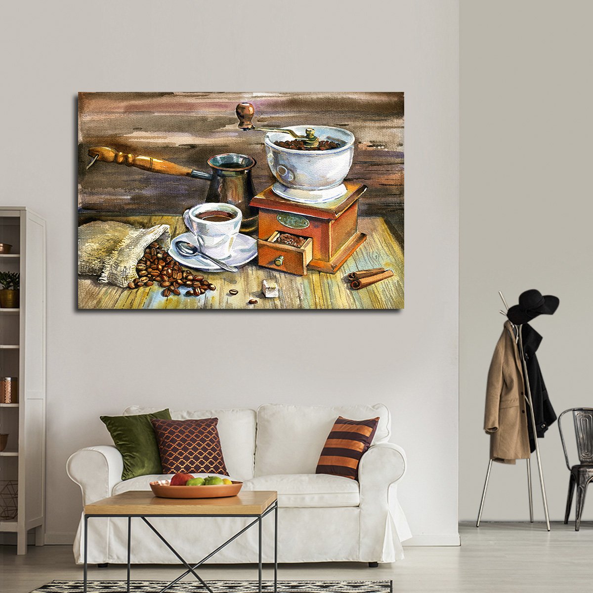 Morning Coffee Multi Panel Canvas Wall Art