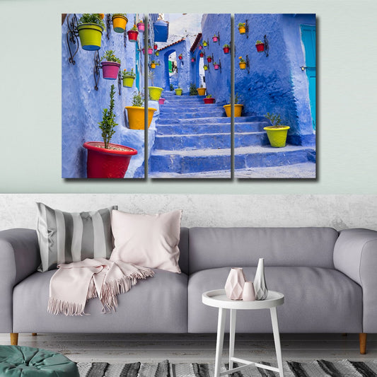 Moroccan Street Multi Panel Canvas Wall Art