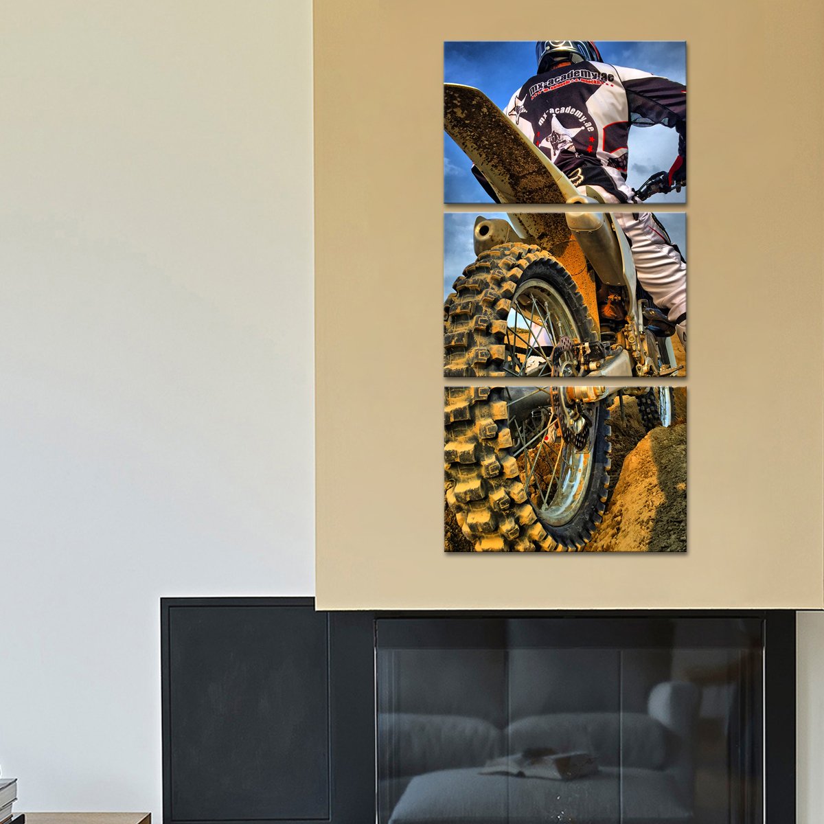 Blood Sweat And Gears Multi Panel Canvas Wall Art