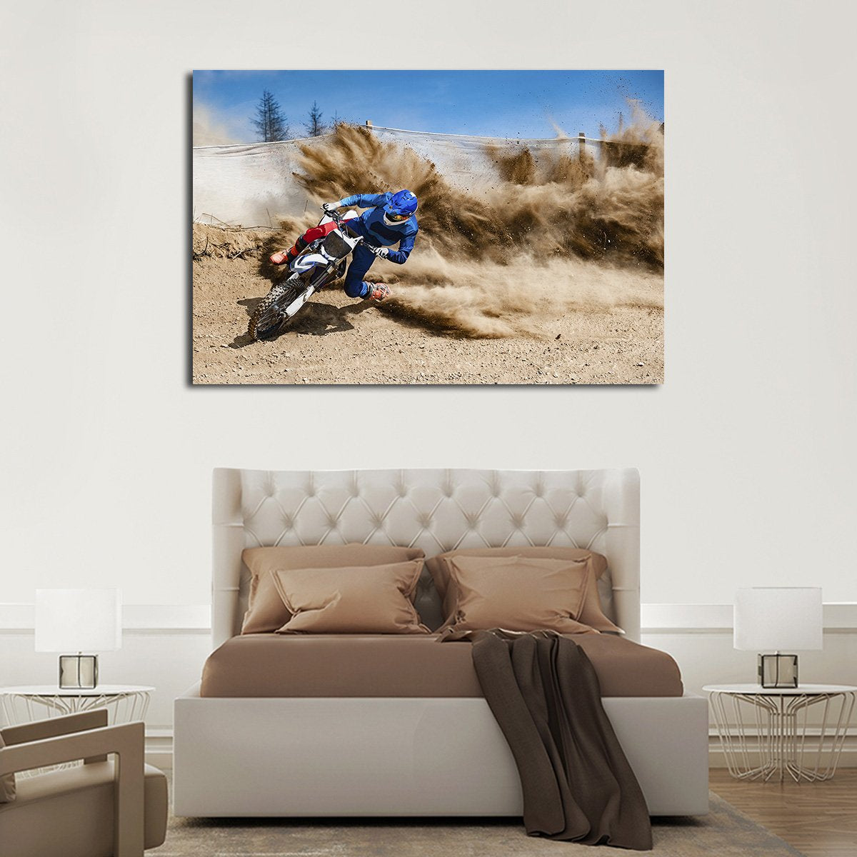 Motocross Debris Multi Panel Canvas Wall Art