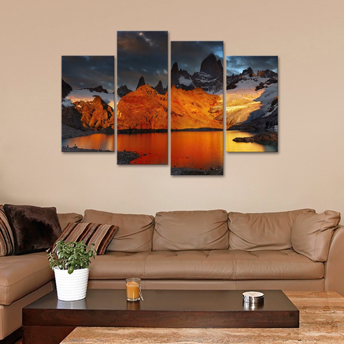 Mount Fitz Roy Multi Panel Canvas Wall Art