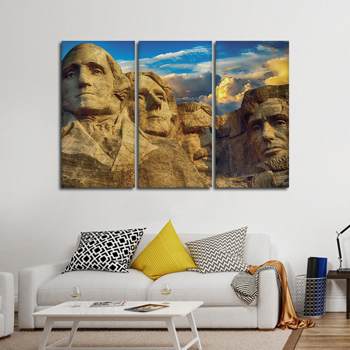 Mount Rushmore Multi Panel Canvas Wall Art