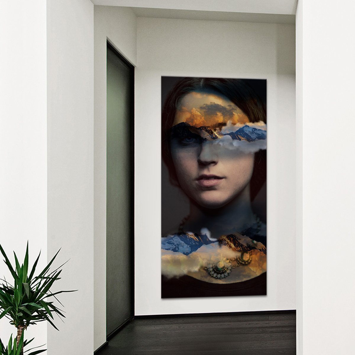 Mountain Range Within Multi Panel Canvas Wall Art
