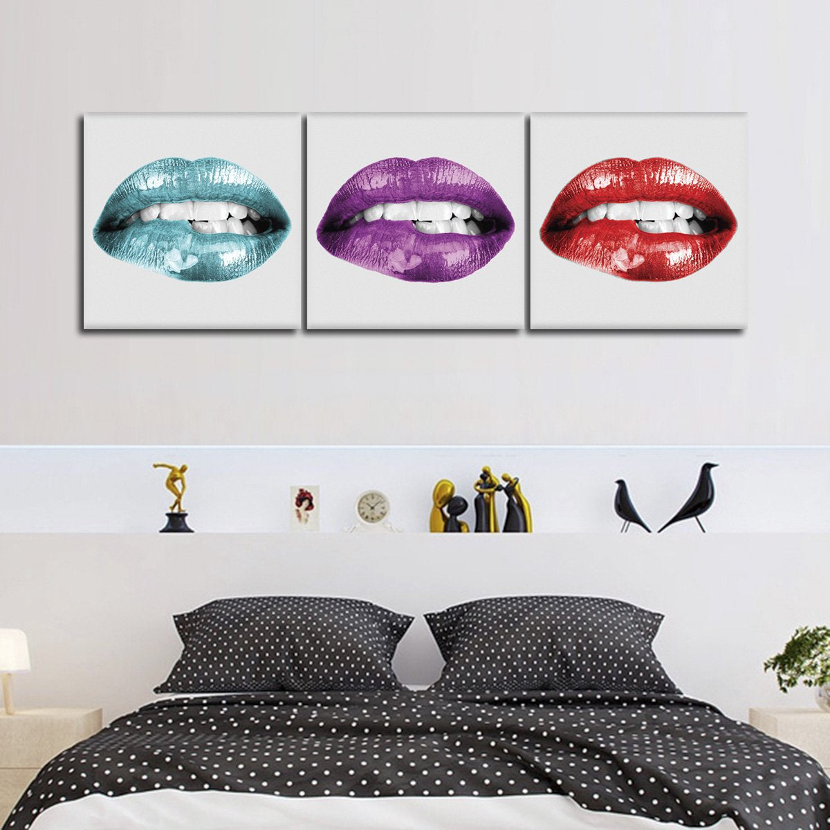 Lip Pop Combo Canvas Set Wall Art