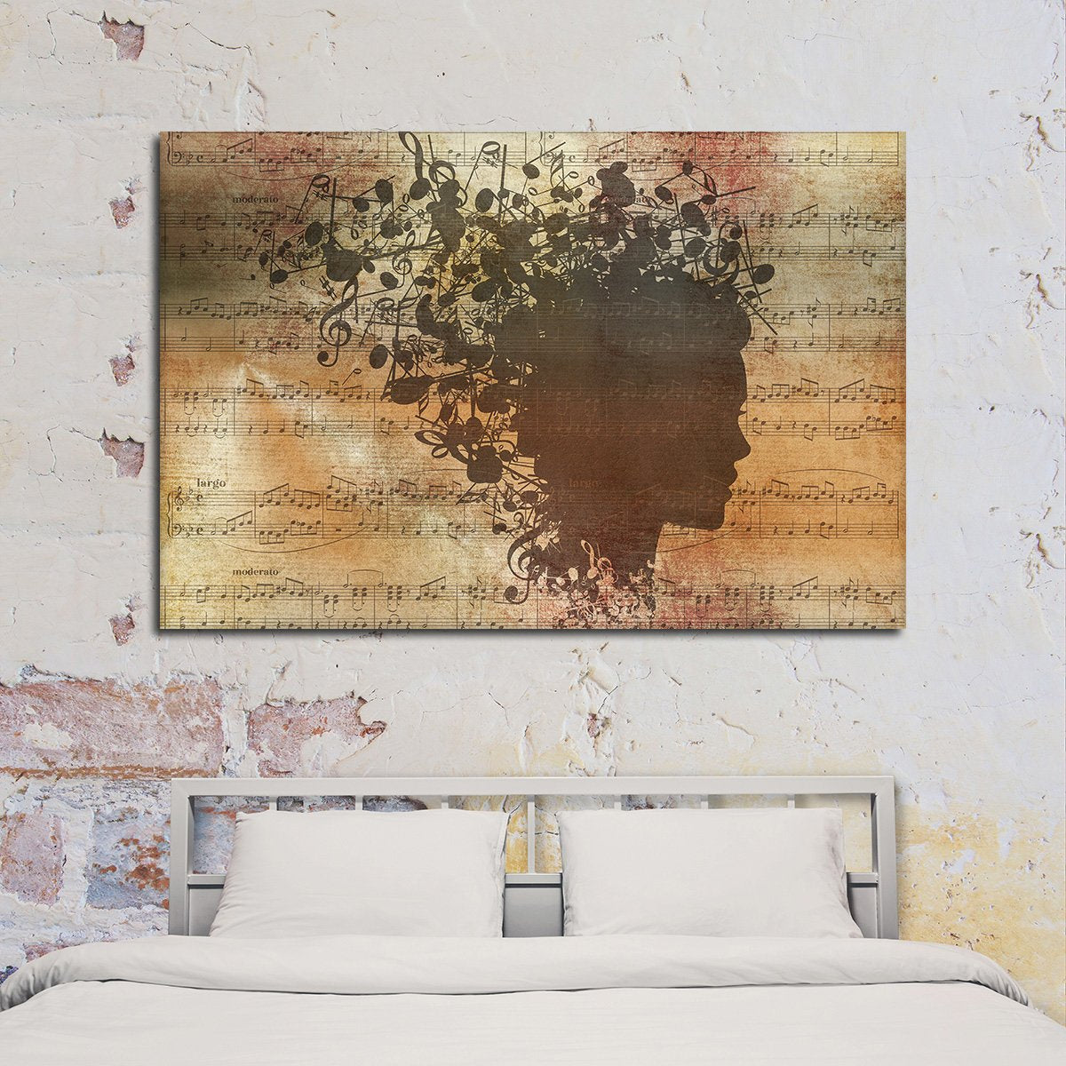 Music In My Head Multi Panel Canvas Wall Art