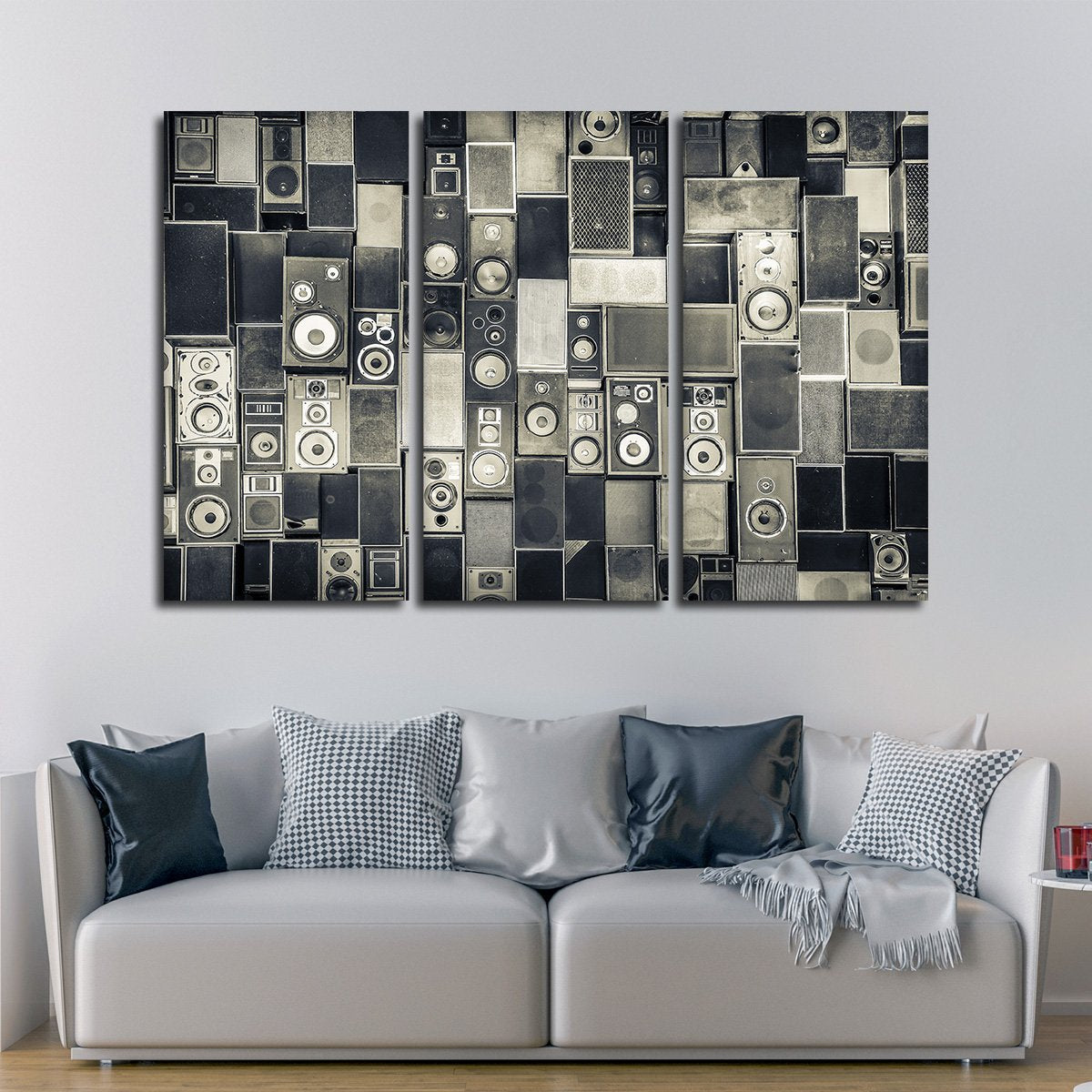 Music Speakers Multi Panel Canvas Wall Art