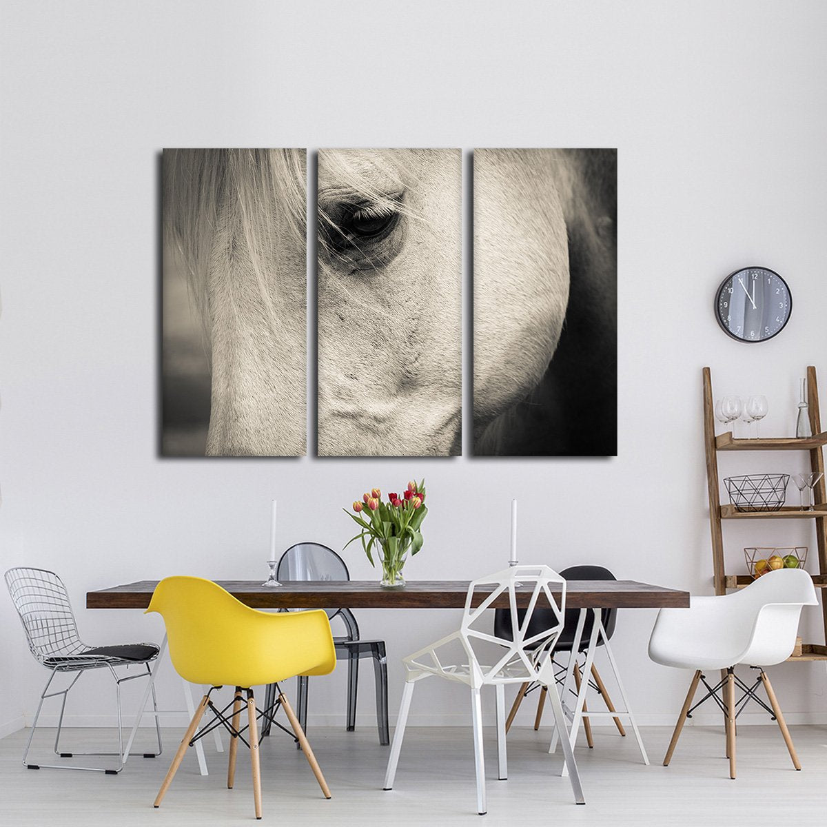 Mustang Horse Multi Panel Canvas Wall Art