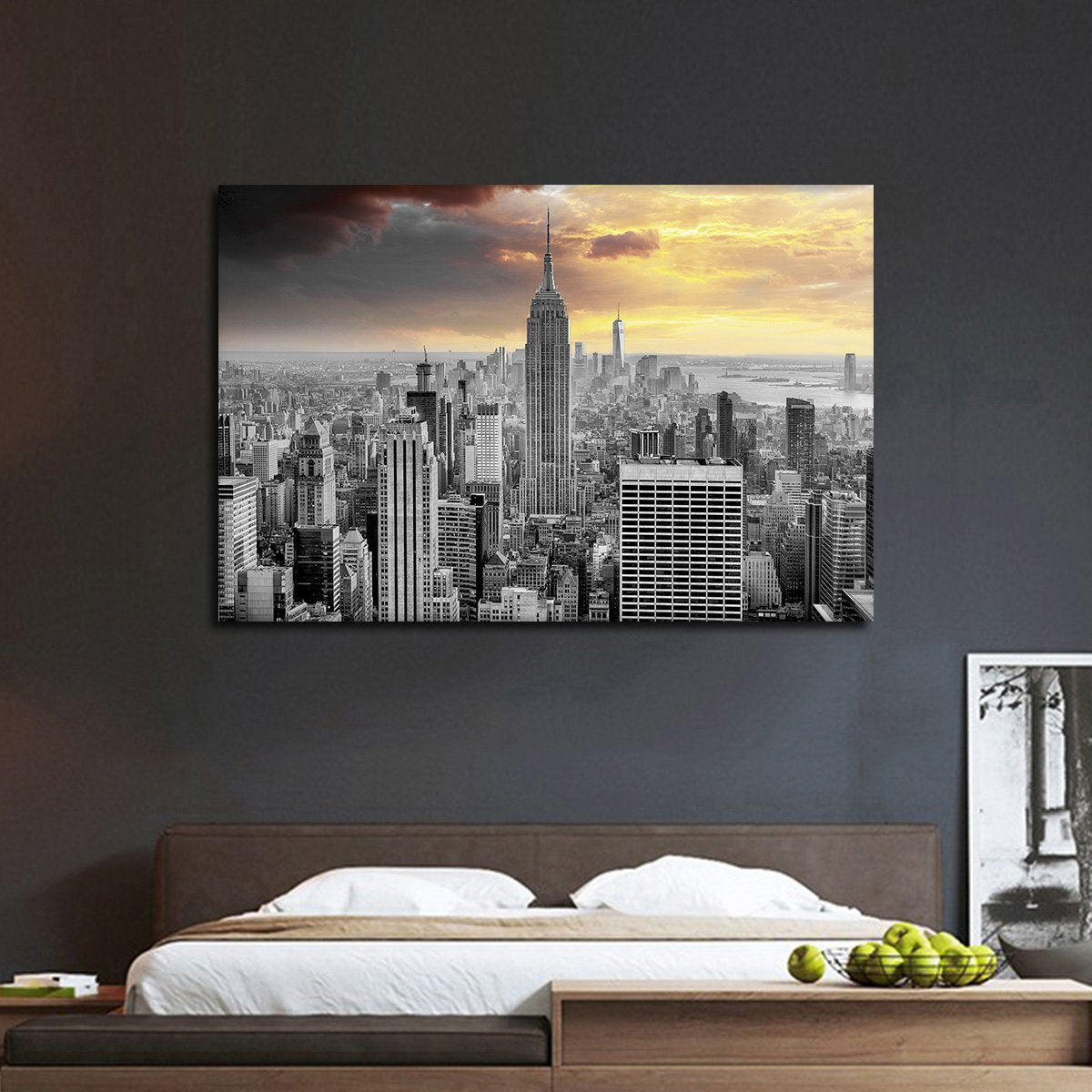 NYC At Sunset Pop Multi Panel Canvas Wall Art