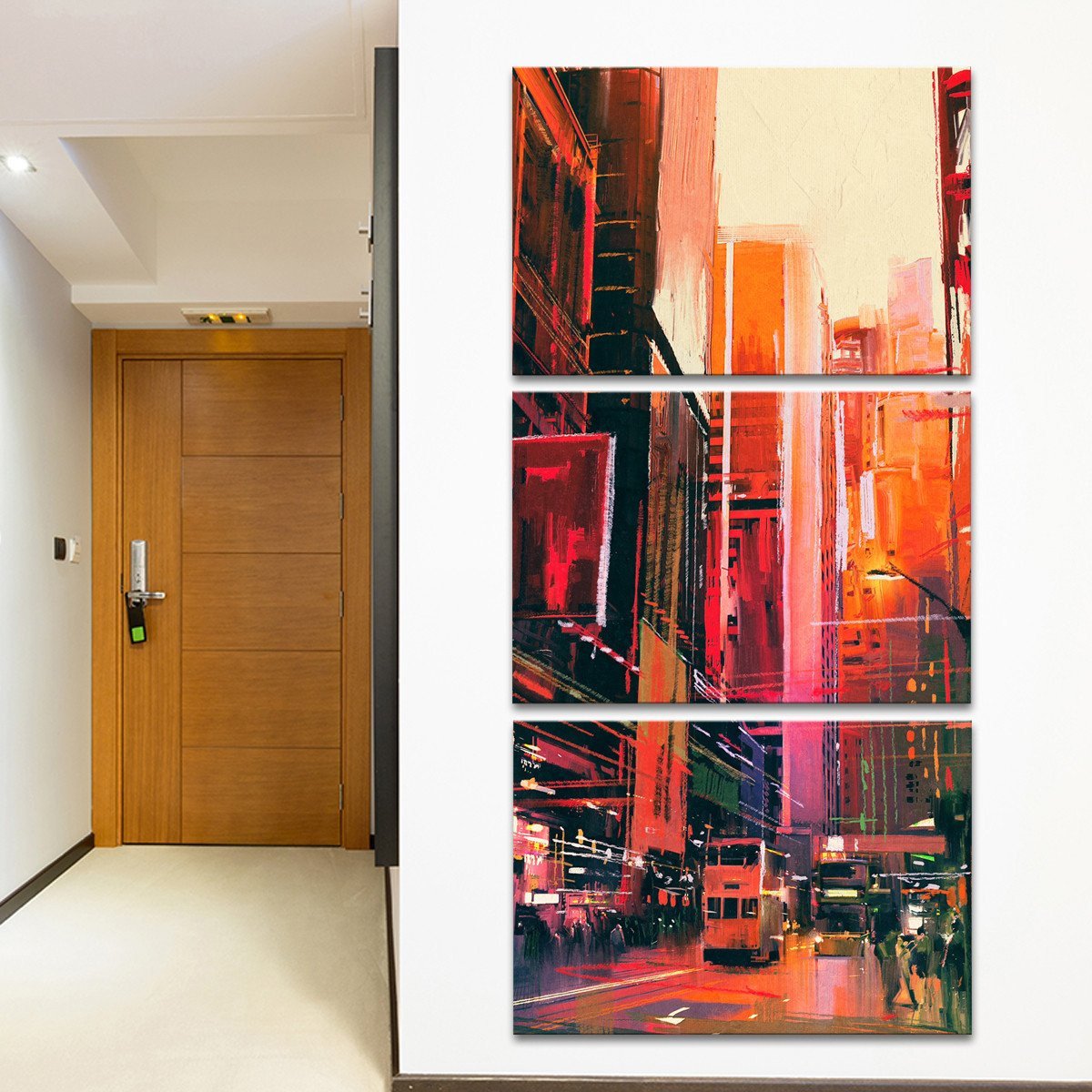 NYC Streets Multi Panel Canvas Wall Art
