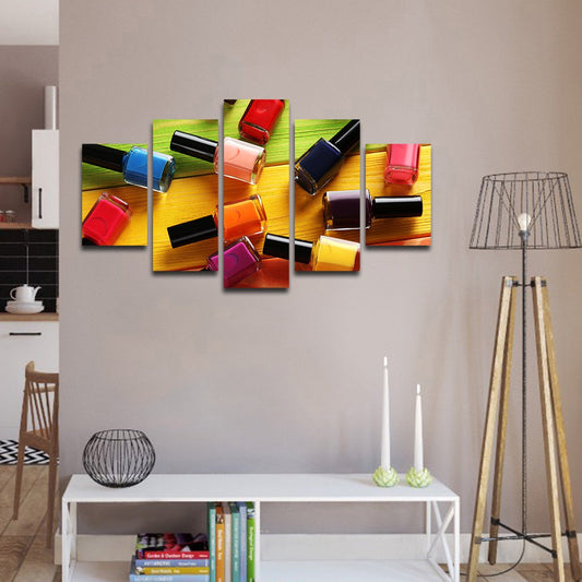 Nail Polish Multi Panel Canvas Wall Art
