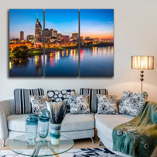 Nashville Multi Panel Canvas Wall Art