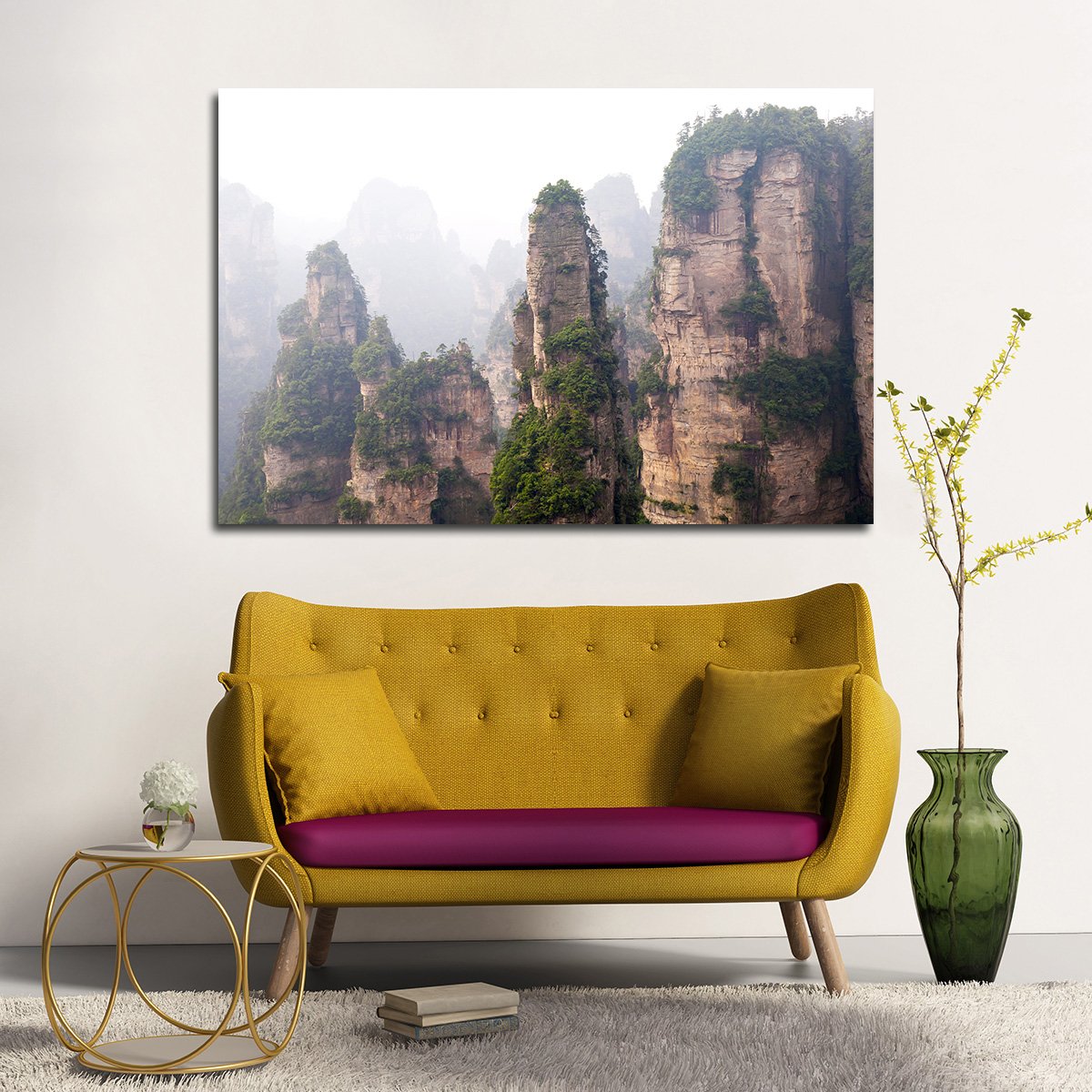 National Forest Rocks Multi Panel Canvas Wall Art