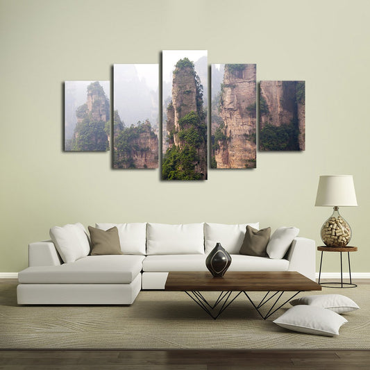 National Forest Rocks Multi Panel Canvas Wall Art