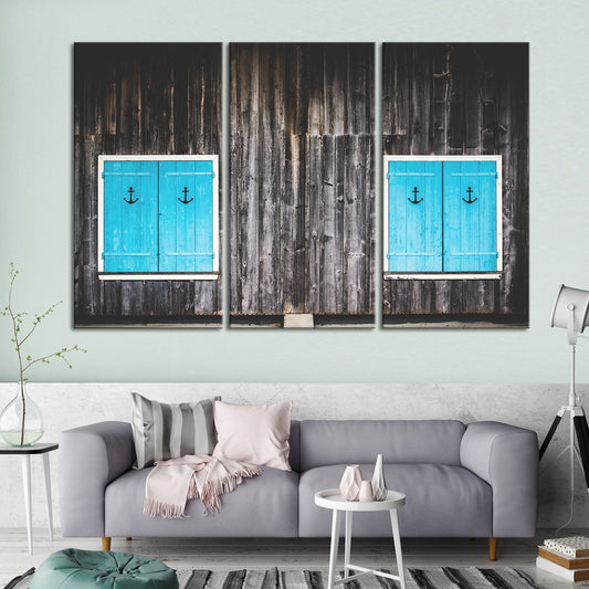 Nautical Doors Multi Panel Canvas Wall Art
