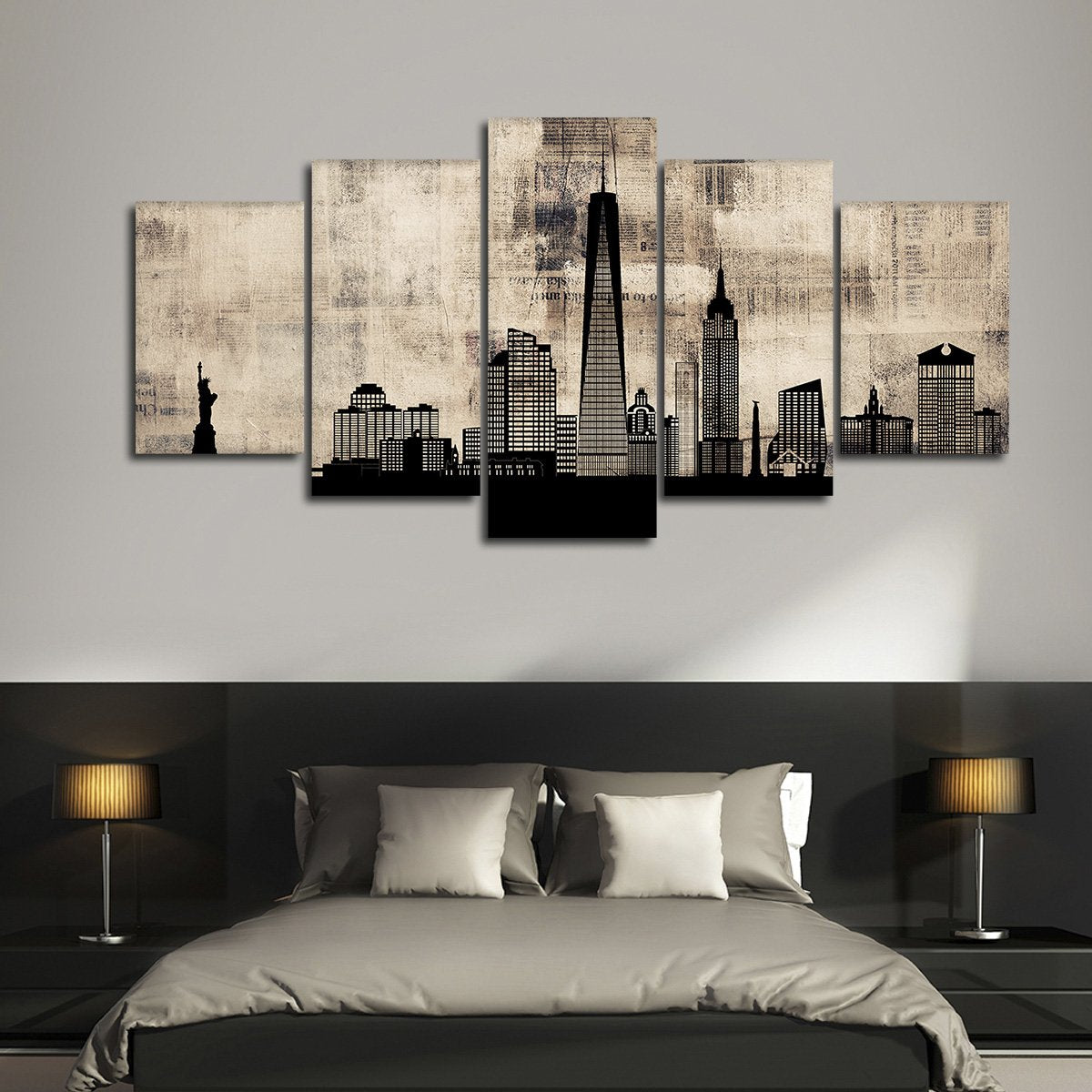 New York Times Multi Panel Canvas Wall Art