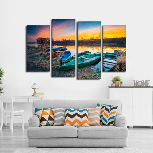 Nostalgic Vacation Multi Panel Canvas Wall Art
