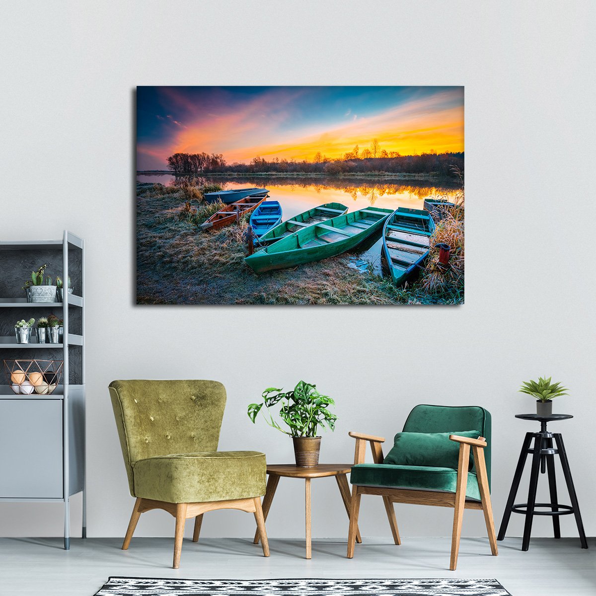 Nostalgic Vacation Multi Panel Canvas Wall Art