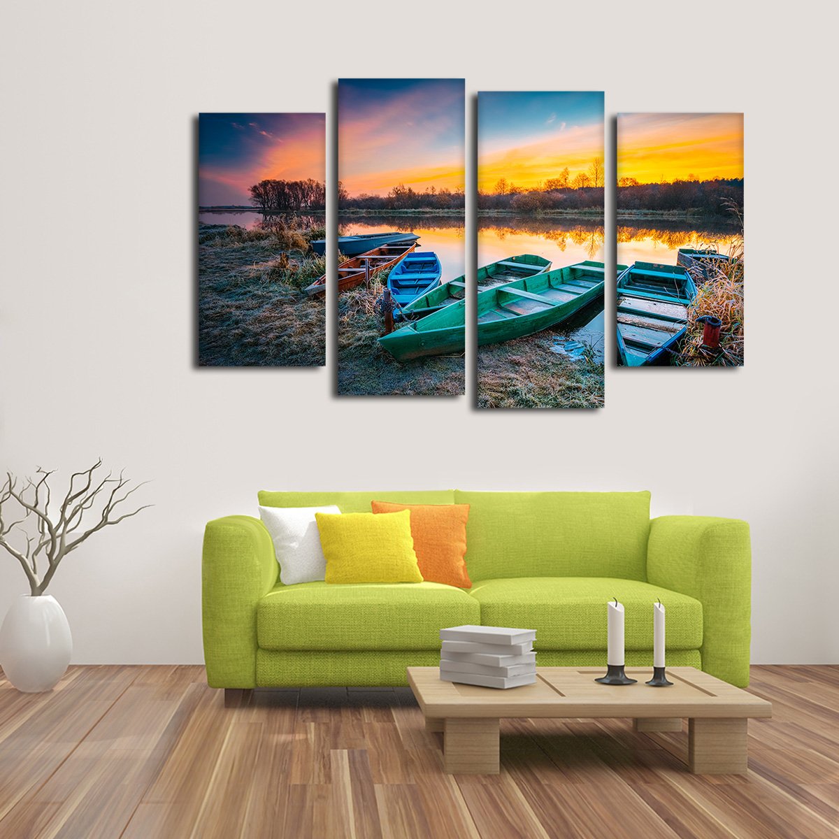Nostalgic Vacation Multi Panel Canvas Wall Art