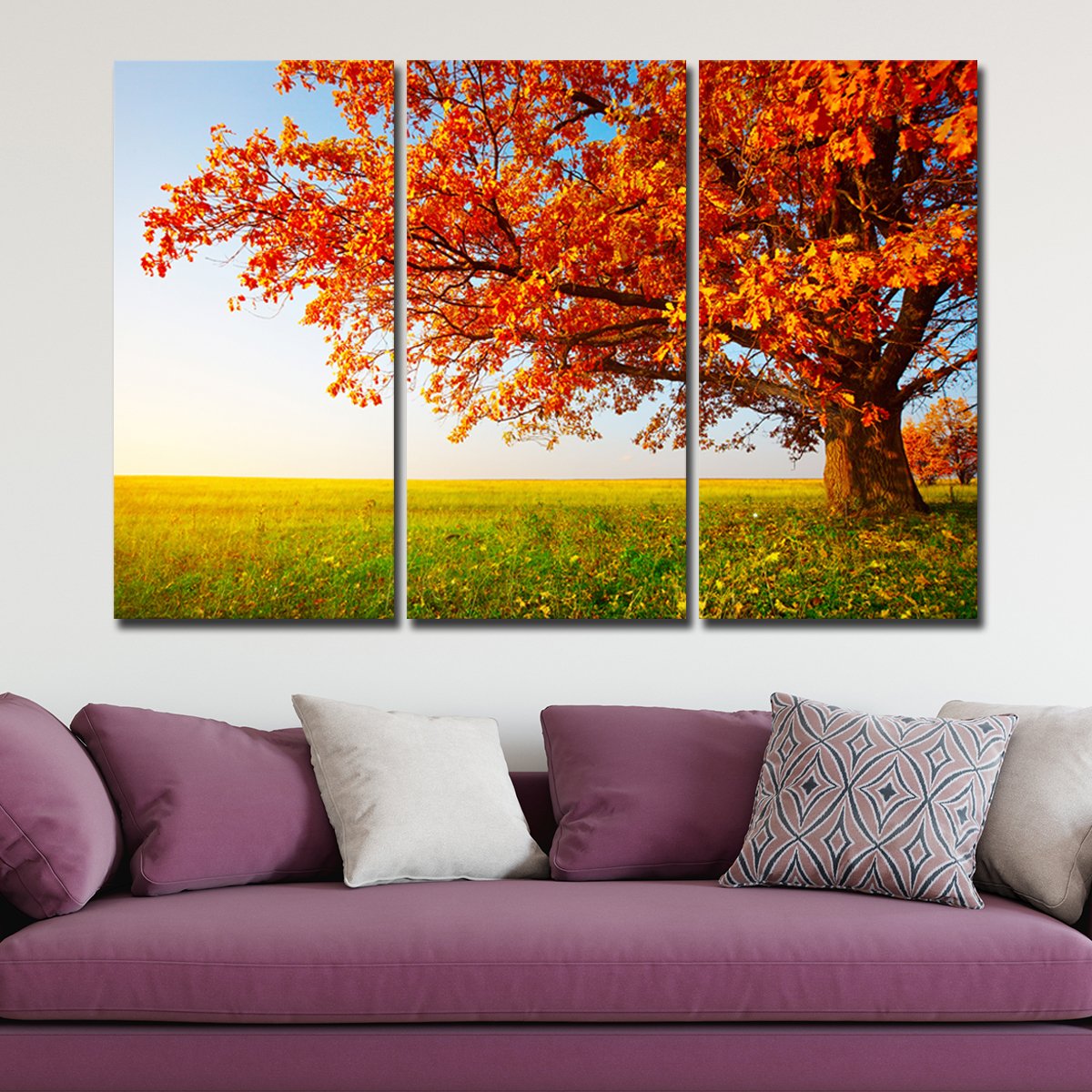 Oak Tree Multi Panel Canvas Wall Art