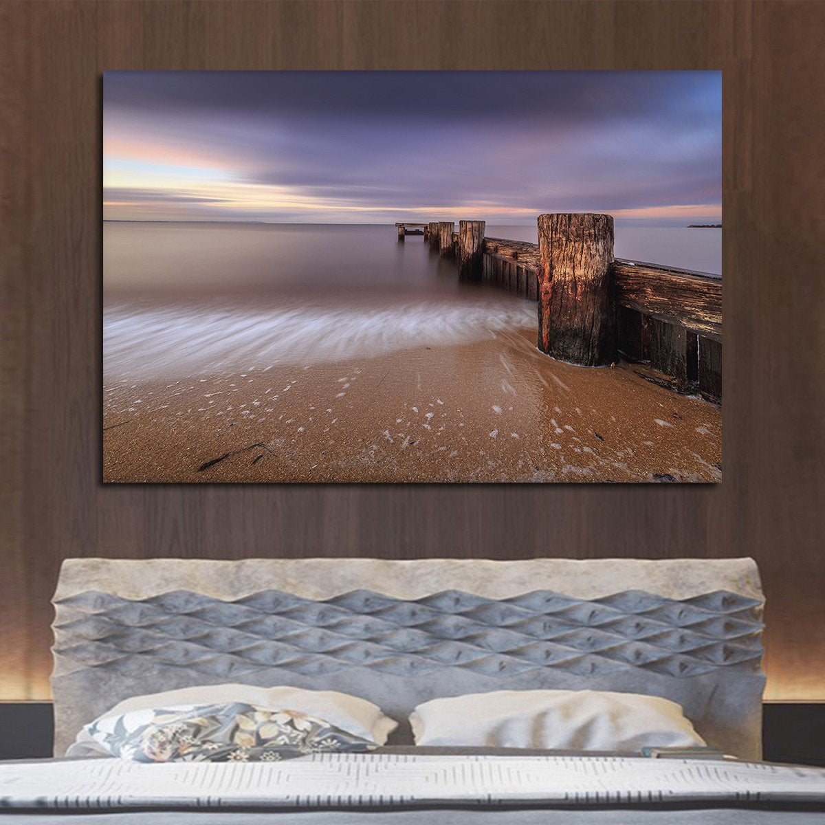 Ocean Pier Multi Panel Canvas Wall Art
