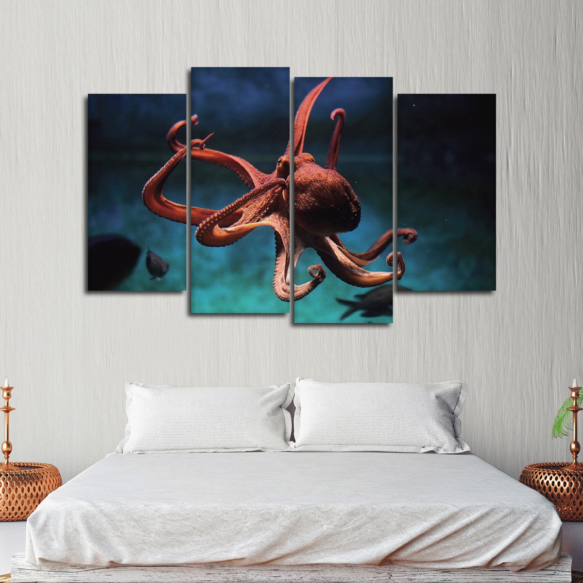 Octopus Multi Panel Canvas Wall Art