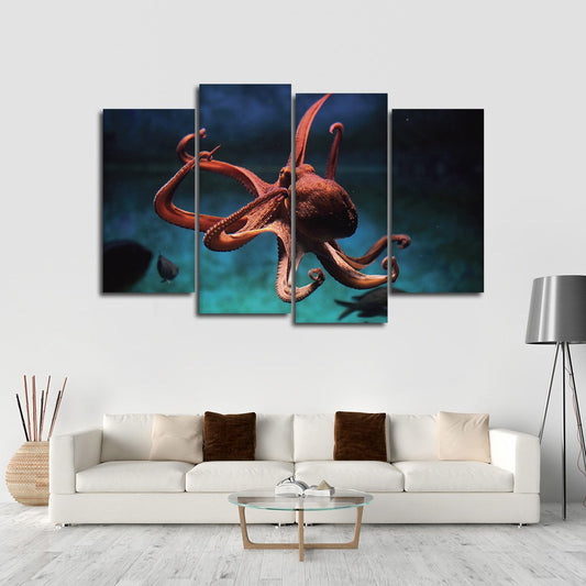 Octopus Multi Panel Canvas Wall Art