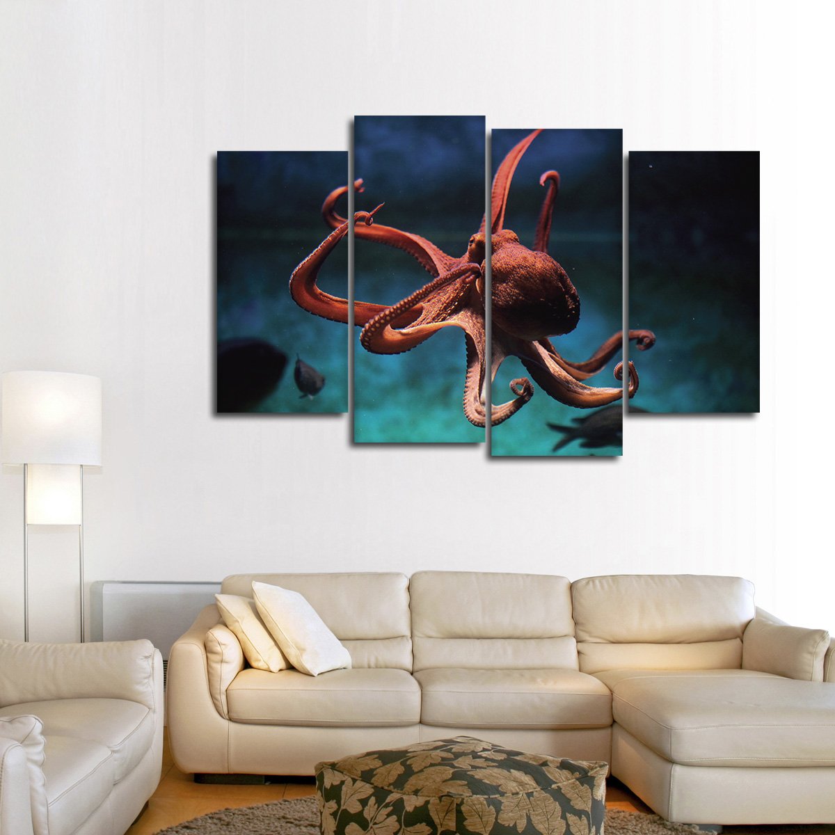 Octopus Multi Panel Canvas Wall Art