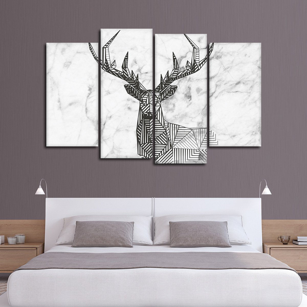 Oh Deer Multi Panel Canvas Wall Art