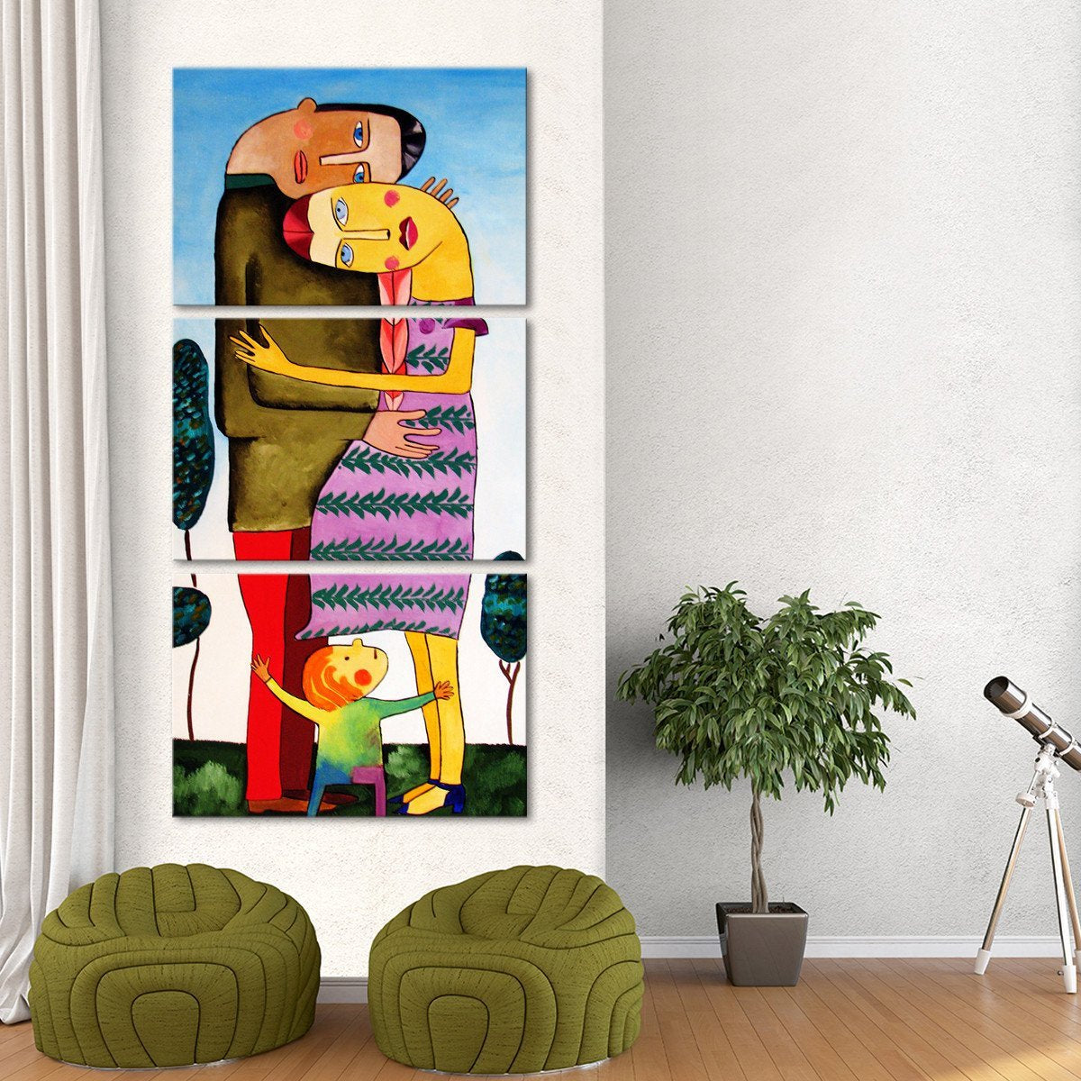 Ohana Multi Panel Canvas Wall Art