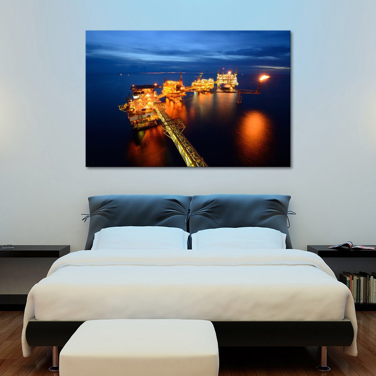 Oil Rig Multi Panel Canvas Wall Art