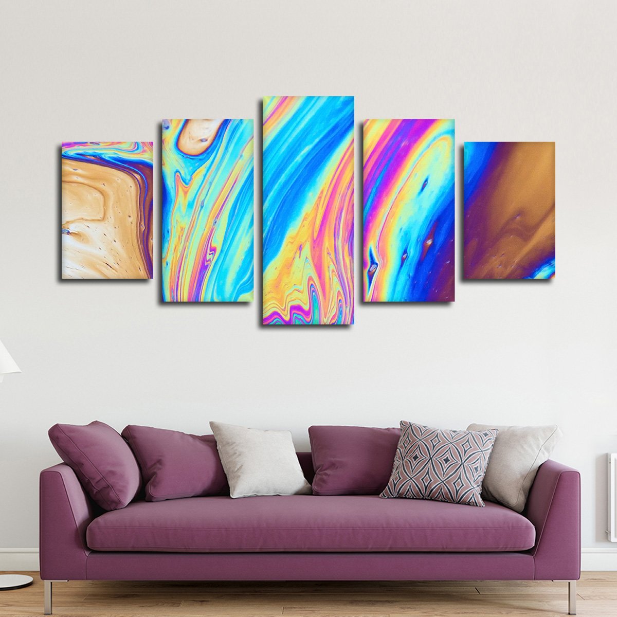 Oil Slick Multi Panel Canvas Wall Art