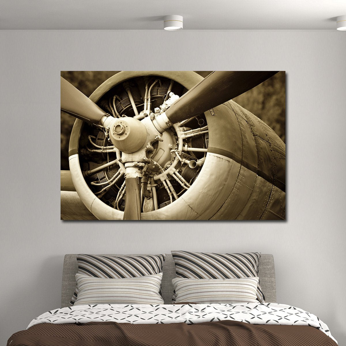 Old Engine Multi Panel Canvas Wall Art