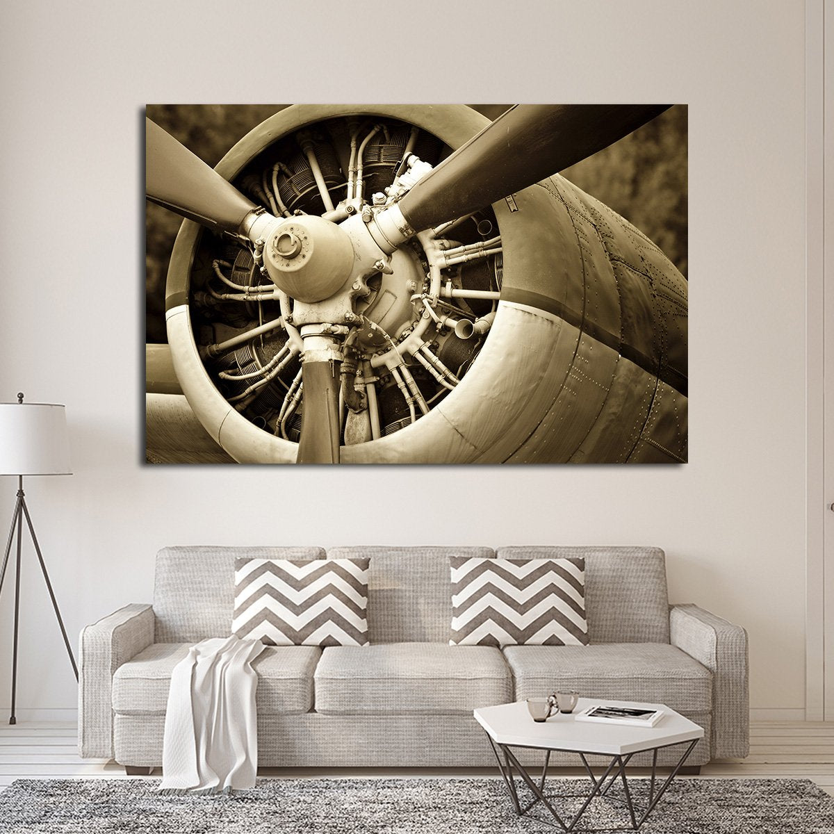 Old Engine Multi Panel Canvas Wall Art