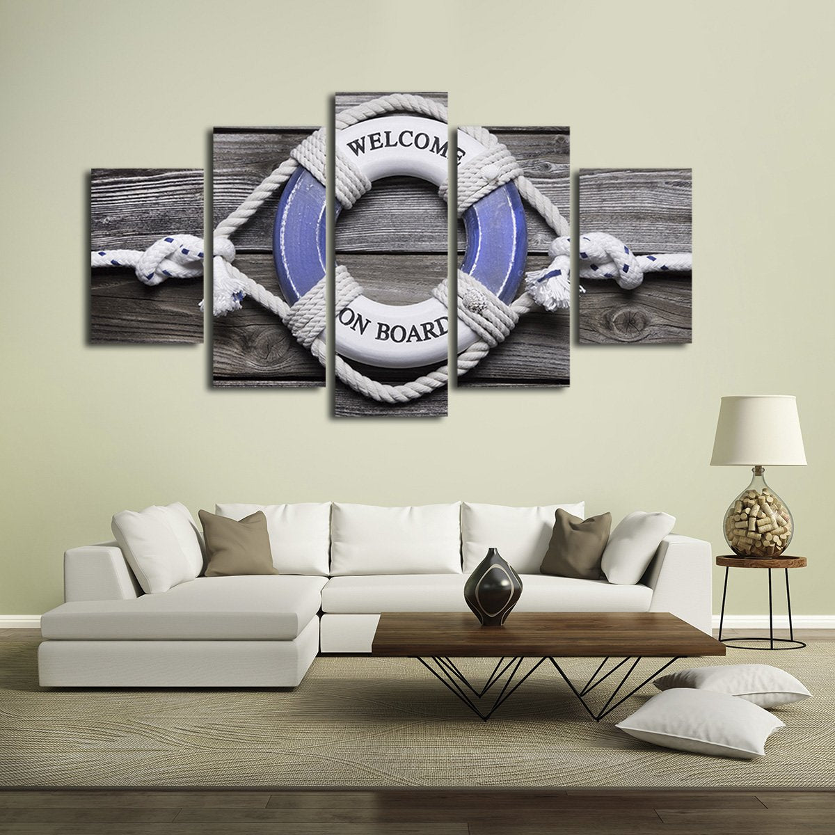 On Board Multi Panel Canvas Wall Art