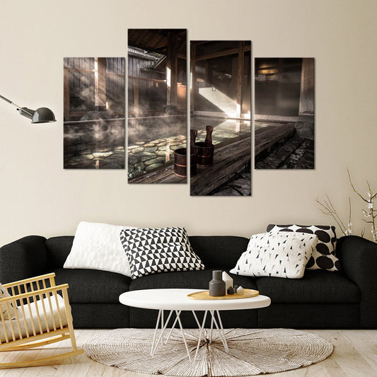 Onsen Multi Panel Canvas Wall Art