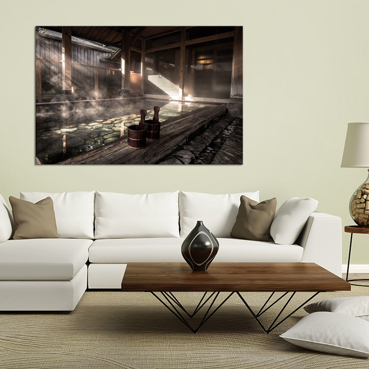 Onsen Multi Panel Canvas Wall Art