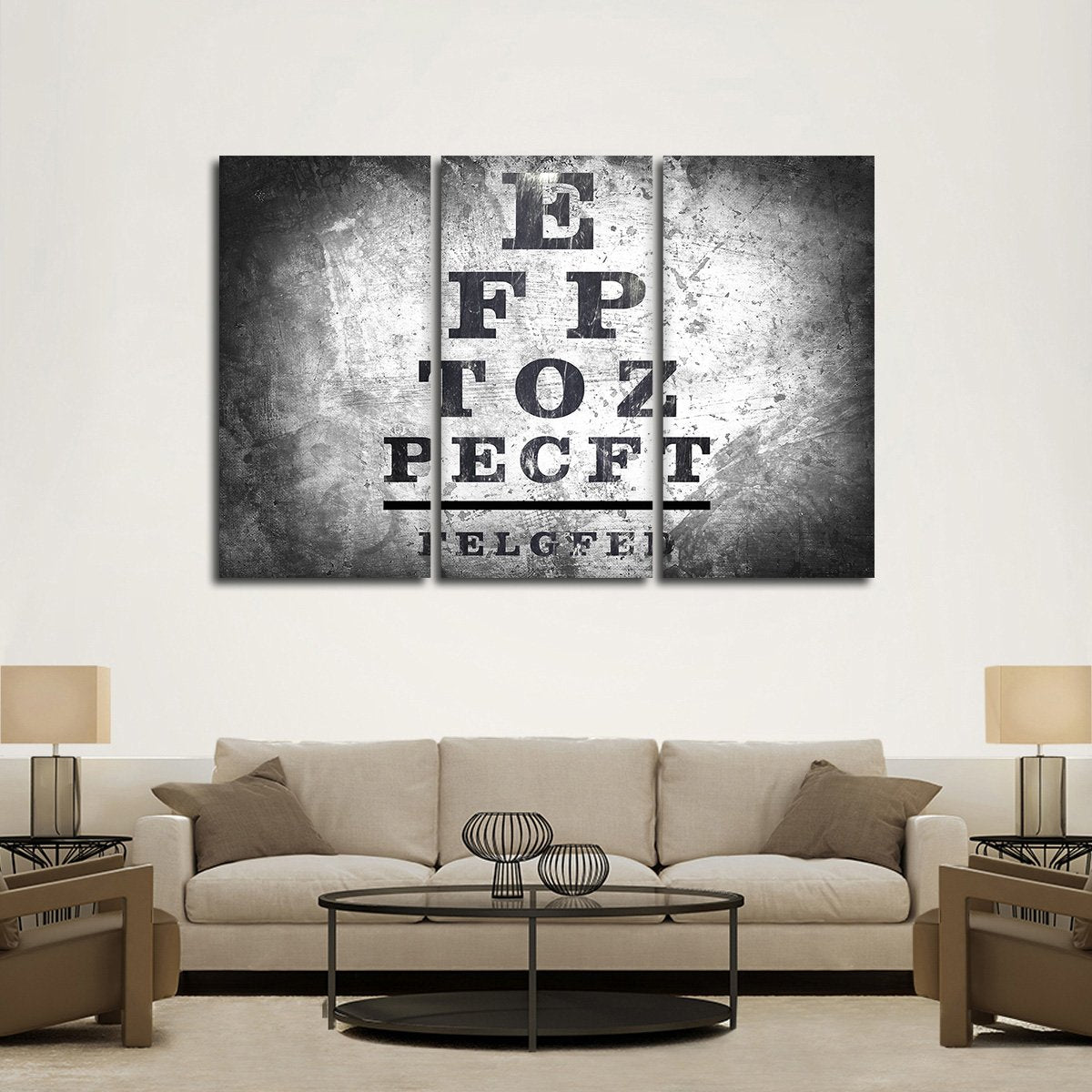 Optometry Test Multi Panel Canvas Wall Art