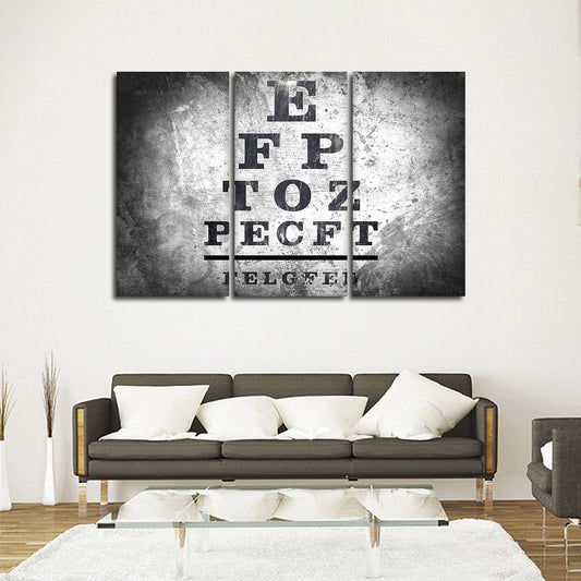 Optometry Test Multi Panel Canvas Wall Art