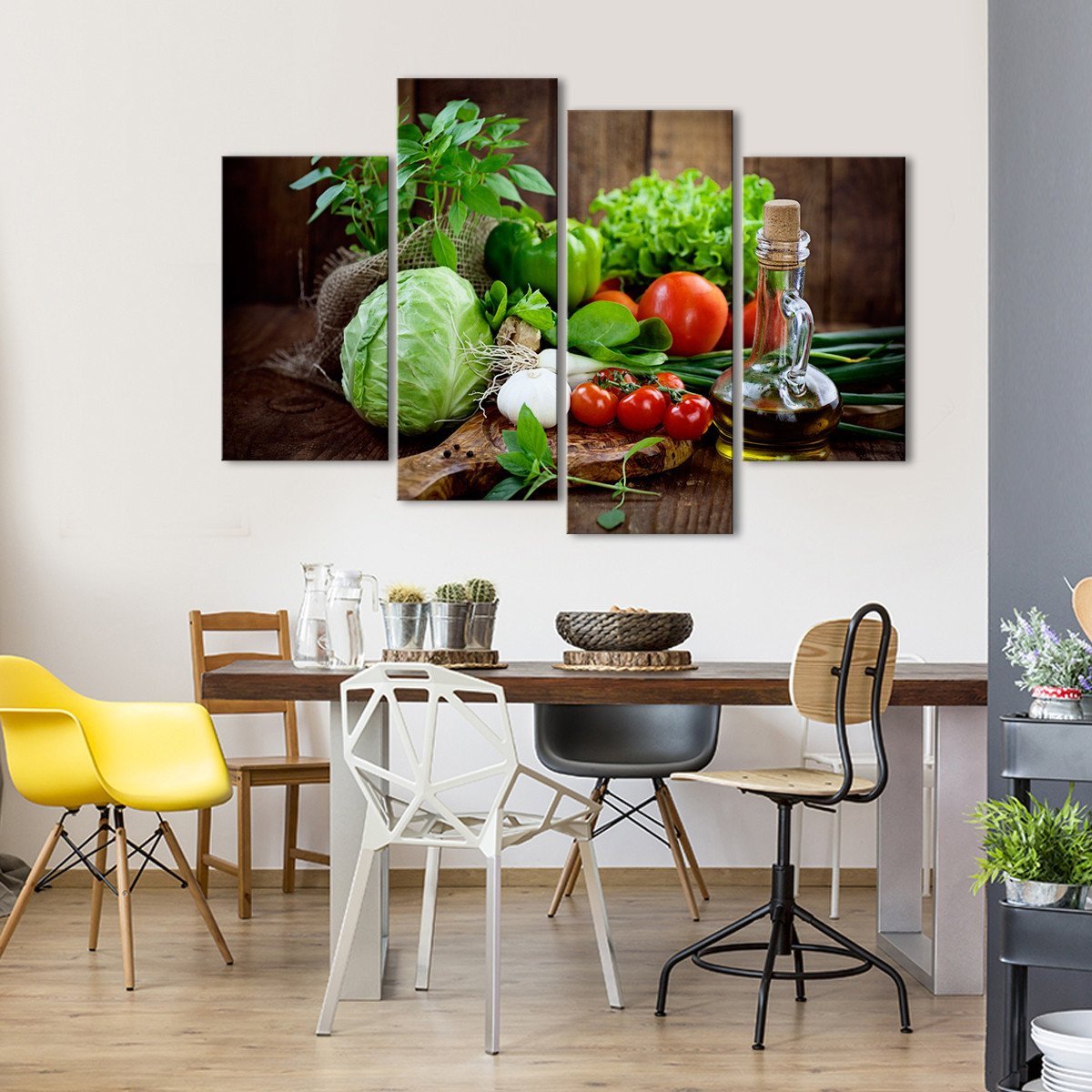Organic Multi Panel Canvas Wall Art