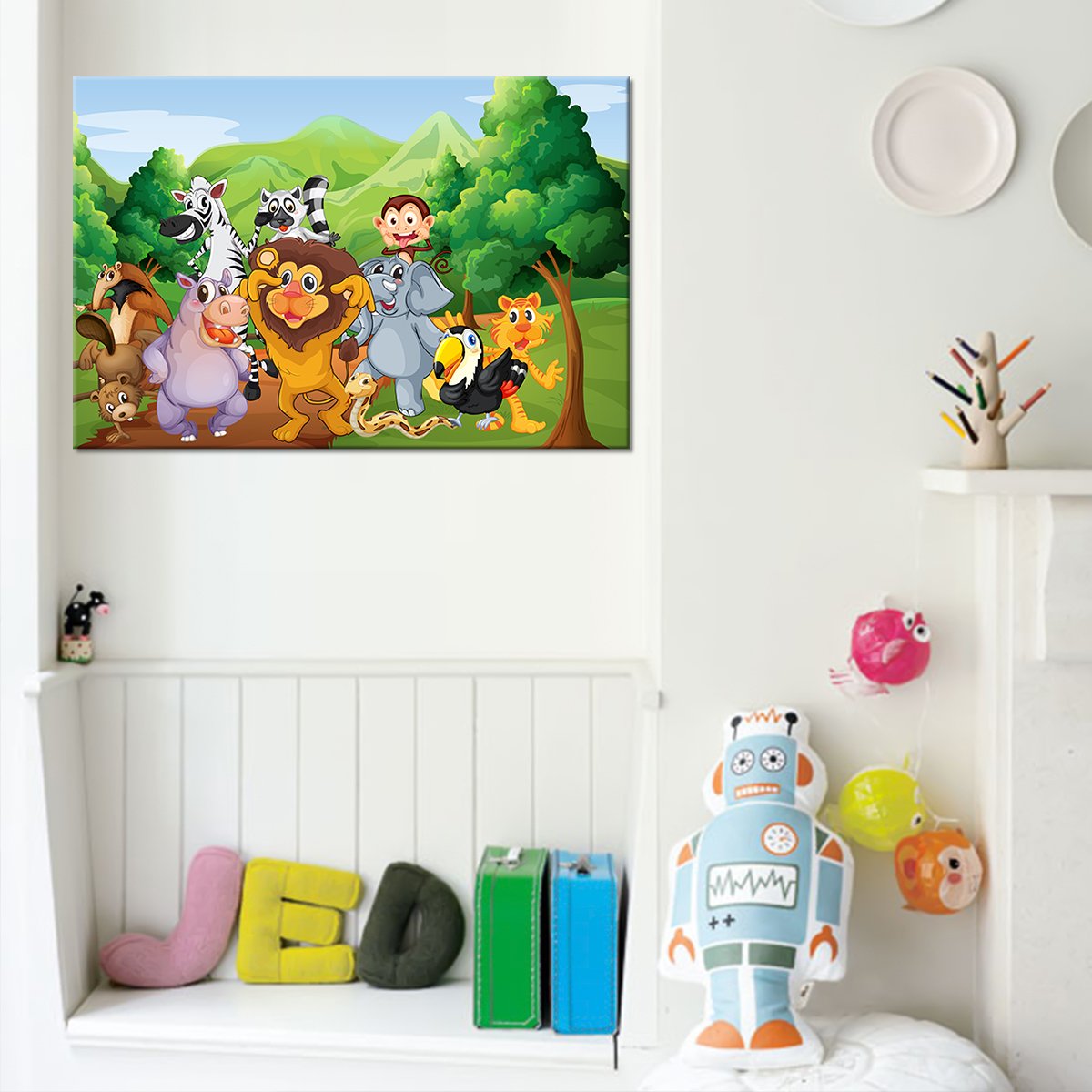 Animal Kingdom Multi Panel Canvas Wall Art