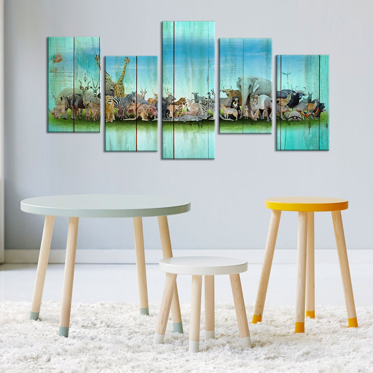 Animal Planet Multi Panel Canvas Wall Art