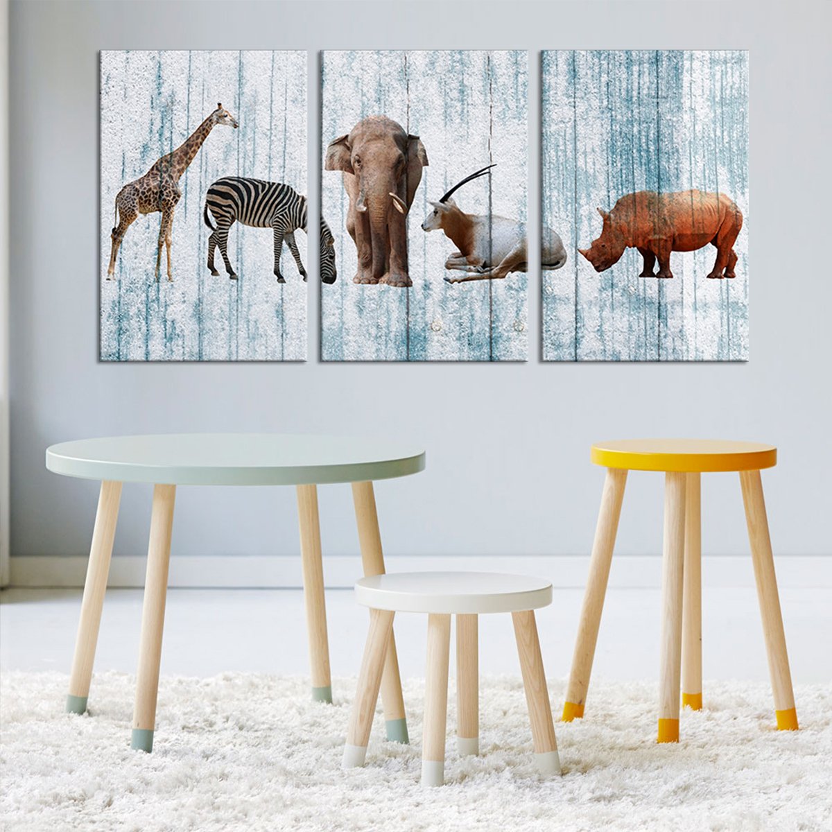Fascinating Creatures Multi Panel Canvas Wall Art
