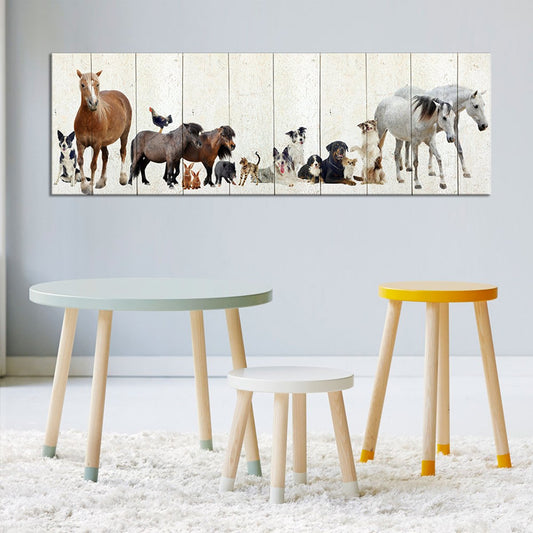 Peculiar Pals Multi Panel Canvas Wall Art