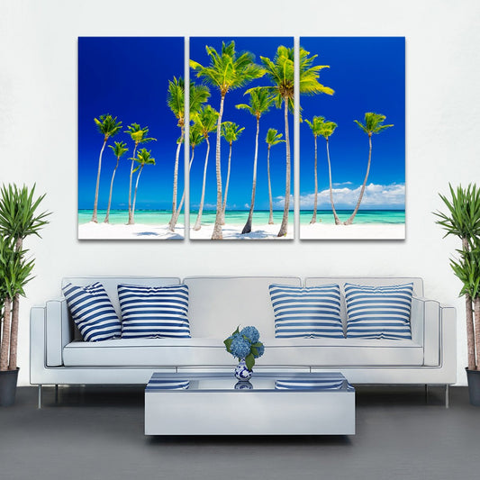 Palm Island Multi Panel Canvas Wall Art
