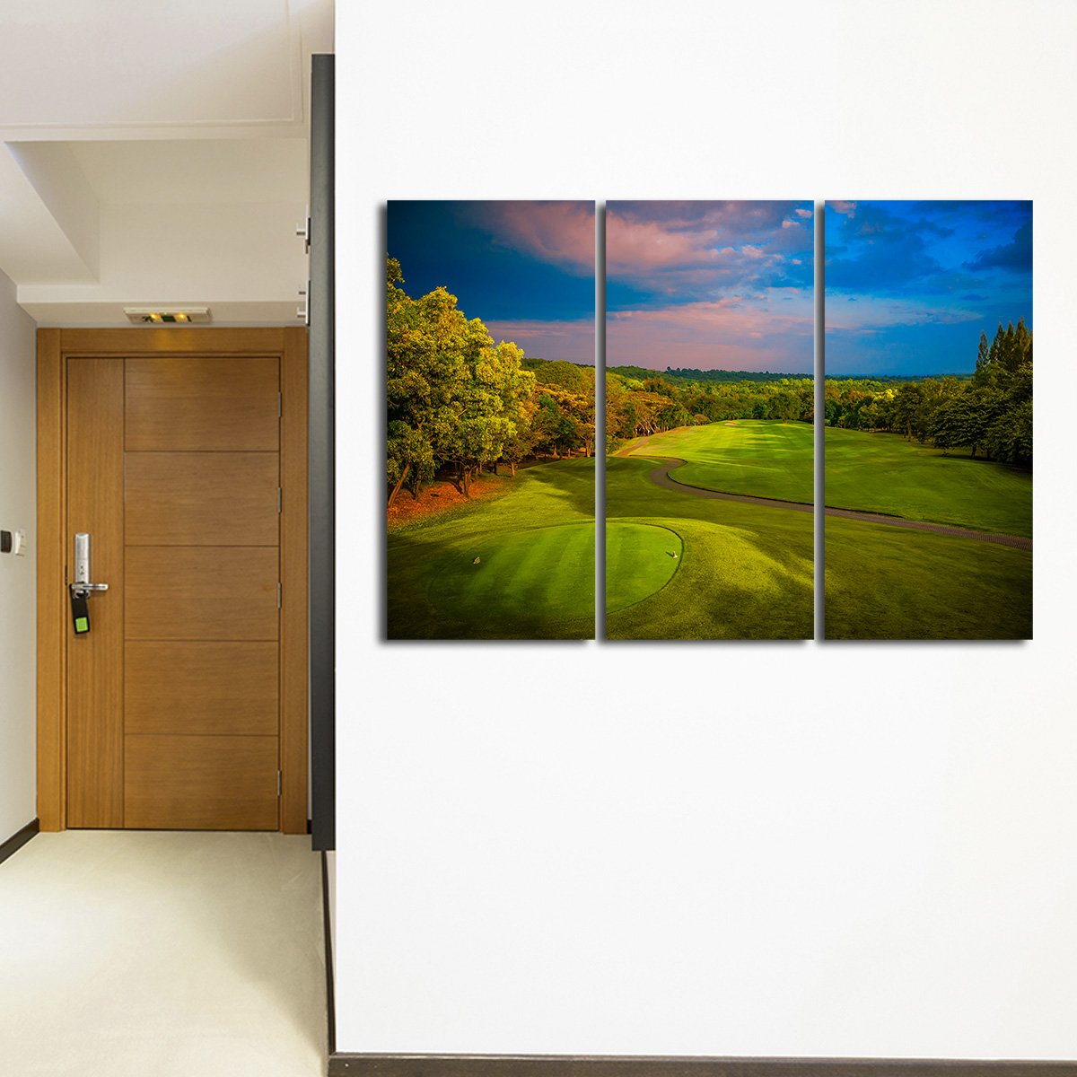 Panorama Golf Multi Panel Canvas Wall Art
