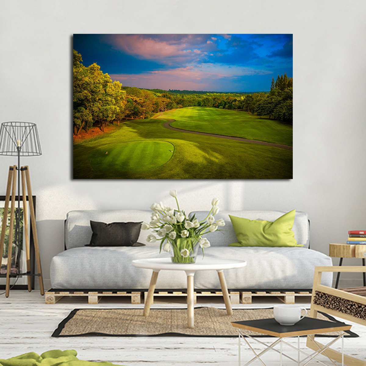 Panorama Golf Multi Panel Canvas Wall Art