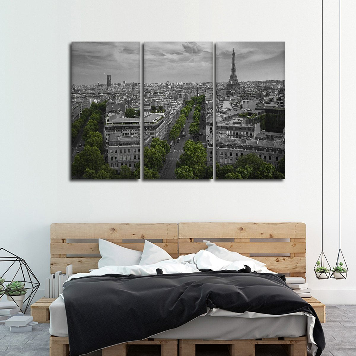 Paris View Pop Multi Panel Canvas Wall Art