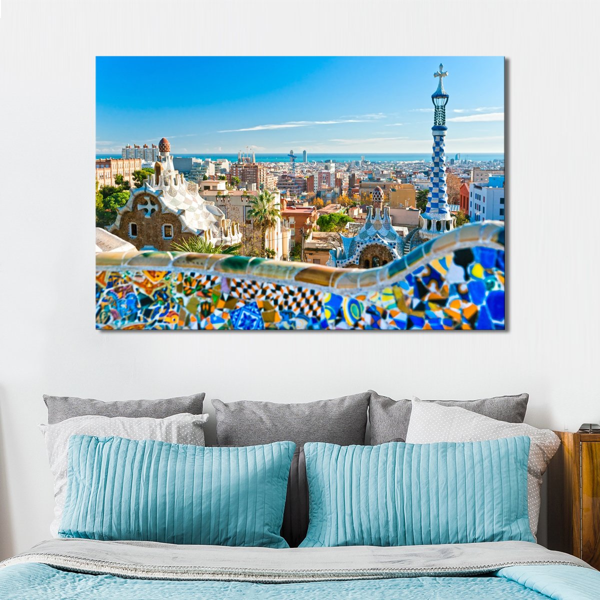 Park Guell Multi Panel Canvas Wall Art