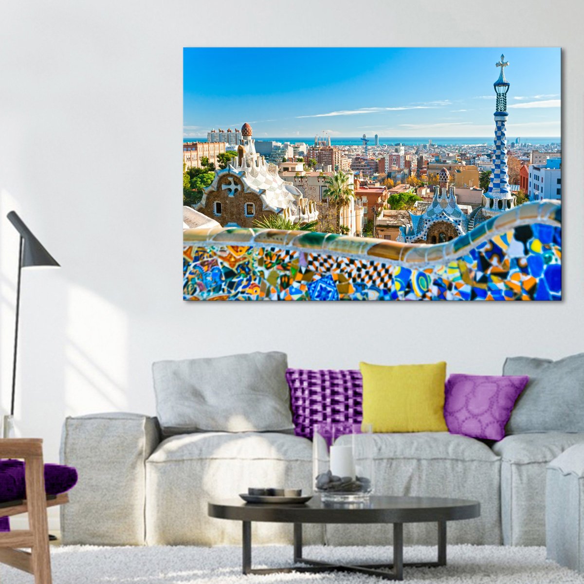 Park Guell Multi Panel Canvas Wall Art