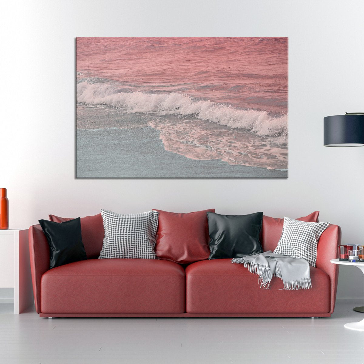 Pastel Ocean Multi Panel Canvas Wall Art